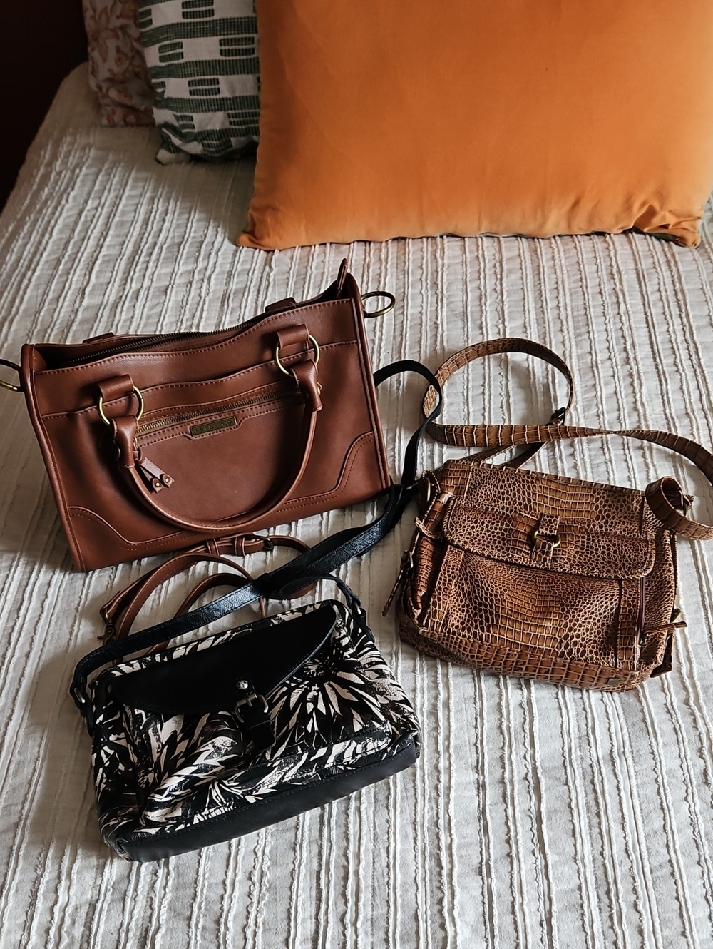 Bundle Of 3 Purses - Frye, Patricia Nash, And Coldwater Creek